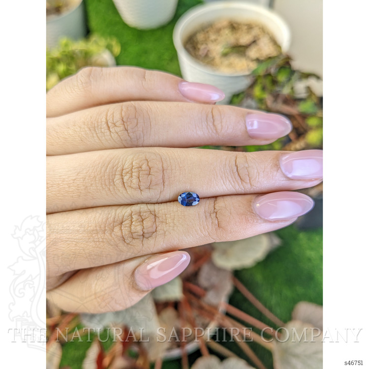 0.56 Ct. Blue Sapphire from Ceylon (Sri Lanka)