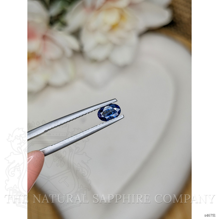 0.56 Ct. Blue Sapphire from Ceylon (Sri Lanka)