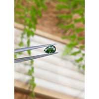 1.22 Ct. Green Sapphire from Madagascar Life Style