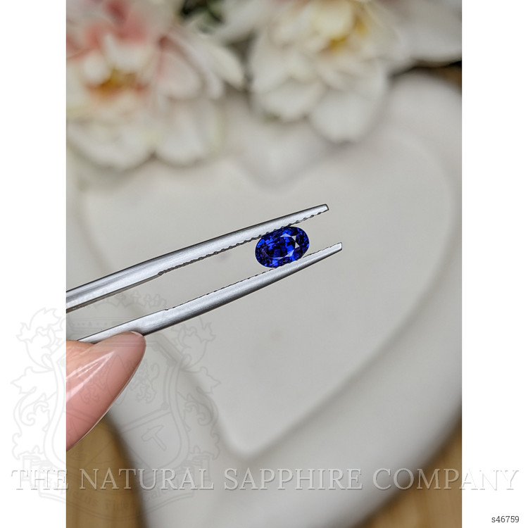 0.82 Ct. Purplish Blue Sapphire from Ceylon (Sri Lanka)