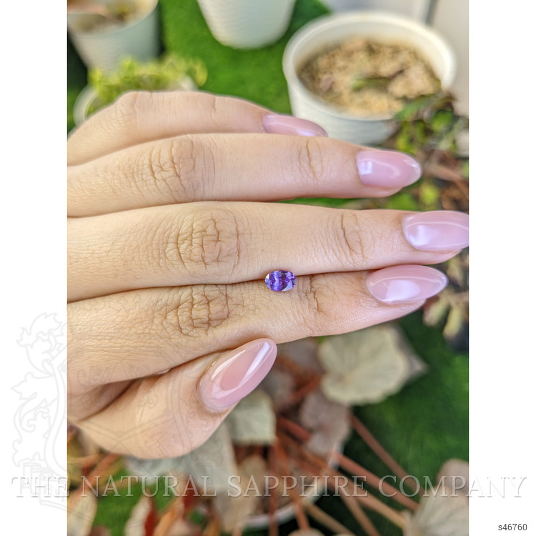 0.66 Ct. Purple Sapphire from Ceylon (Sri Lanka)