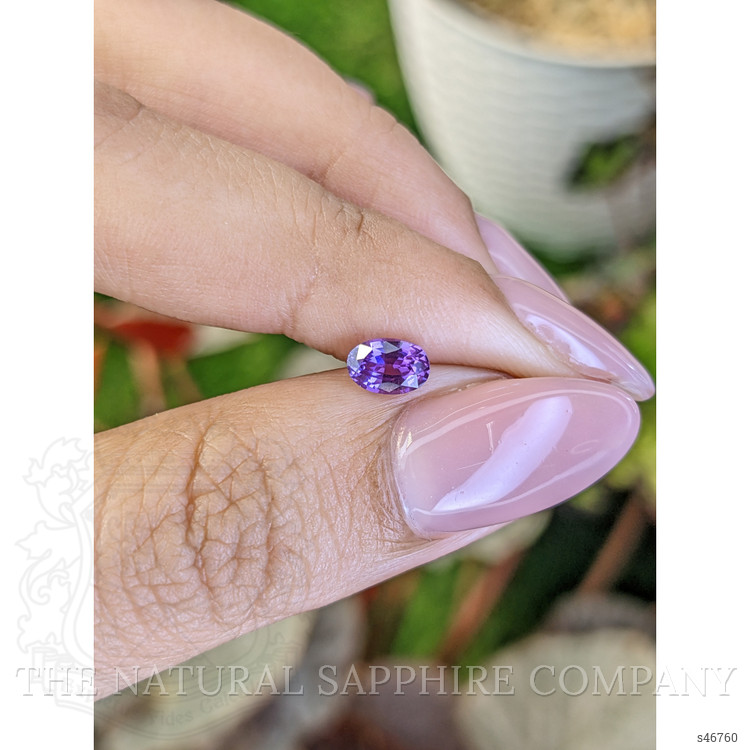 0.66 Ct. Purple Sapphire from Ceylon (Sri Lanka)