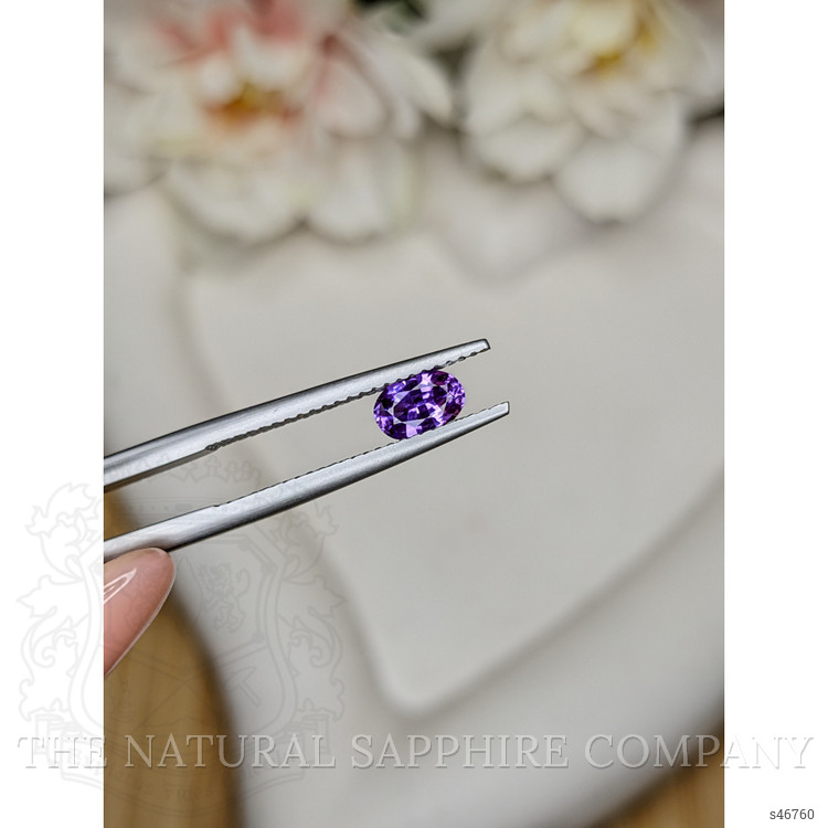 0.66 Ct. Purple Sapphire from Ceylon (Sri Lanka)