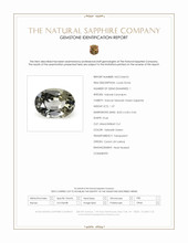 1.37 Ct. Yellowish Green Sapphire from Ceylon (Sri Lanka) Scan Report