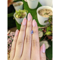 1.13 Ct. Purplish Blue Sapphire from Ceylon (Sri Lanka) Life Style