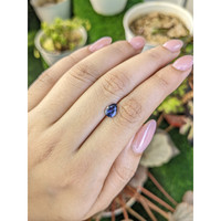 0.92 Ct. Bluish Purple Sapphire from Ceylon (Sri Lanka) Life Style