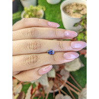 0.92 Ct. Bluish Purple Sapphire from Ceylon (Sri Lanka) Life Style