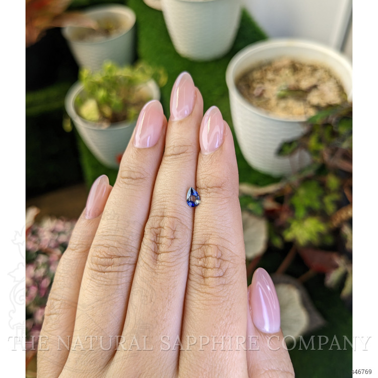 0.51 Ct. Bi Color / Parti Sapphire from Ceylon (Sri Lanka)