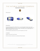 1.64 Ct. Bi Color / Parti Sapphire from Ceylon (Sri Lanka) Appraisal