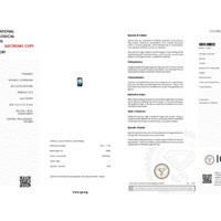 1.64 Ct. Bi Color / Parti Sapphire from Ceylon (Sri Lanka) Scan Report