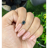 0.95 Ct. Greenish Blue Sapphire from Madagascar Life Style