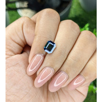 1.91 Ct. Greenish Blue Sapphire from Madagascar Life Style