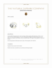 3.01 Ct. White Sapphire from Ceylon (Sri Lanka) Appraisal