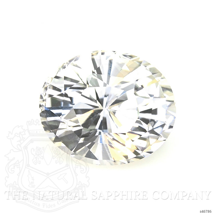 3.01 Ct. White Sapphire from Ceylon (Sri Lanka)