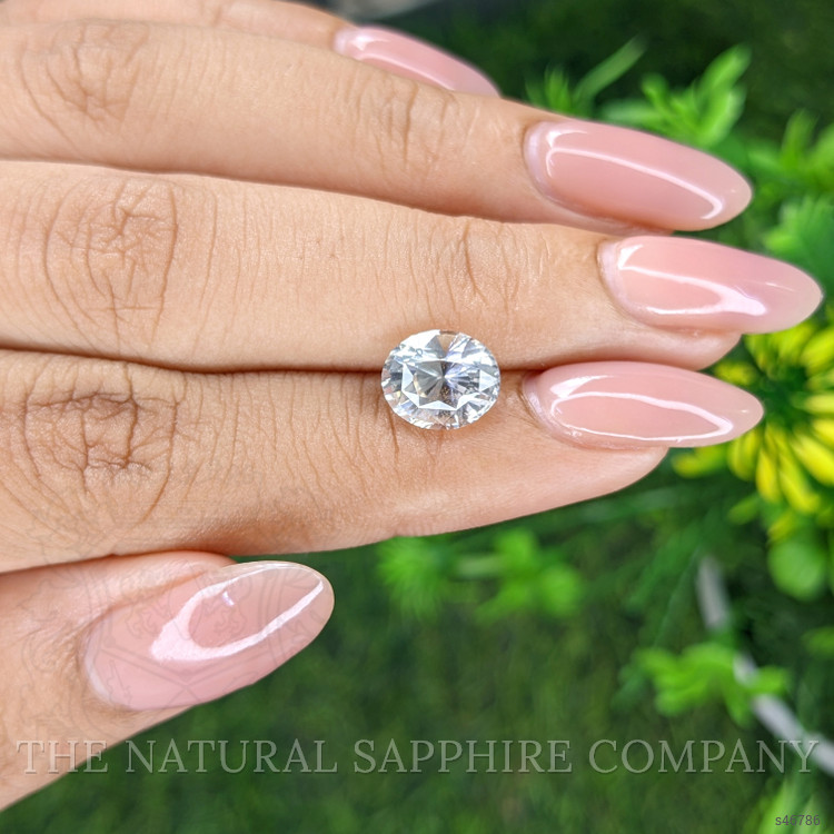 3.01 Ct. White Sapphire from Ceylon (Sri Lanka)