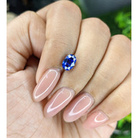 1.29 Ct. Blue Sapphire from Madagascar Life Style