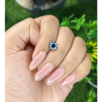 1.57 Ct. Greenish Blue Sapphire from Madagascar Life Style