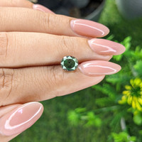 2.07 Ct. Green Sapphire from Madagascar Life Style