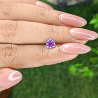 0.82 Ct. Pinkish Purple Sapphire from Ceylon (Sri Lanka) Life Style