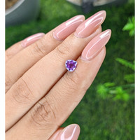 0.82 Ct. Pinkish Purple Sapphire from Ceylon (Sri Lanka) Life Style