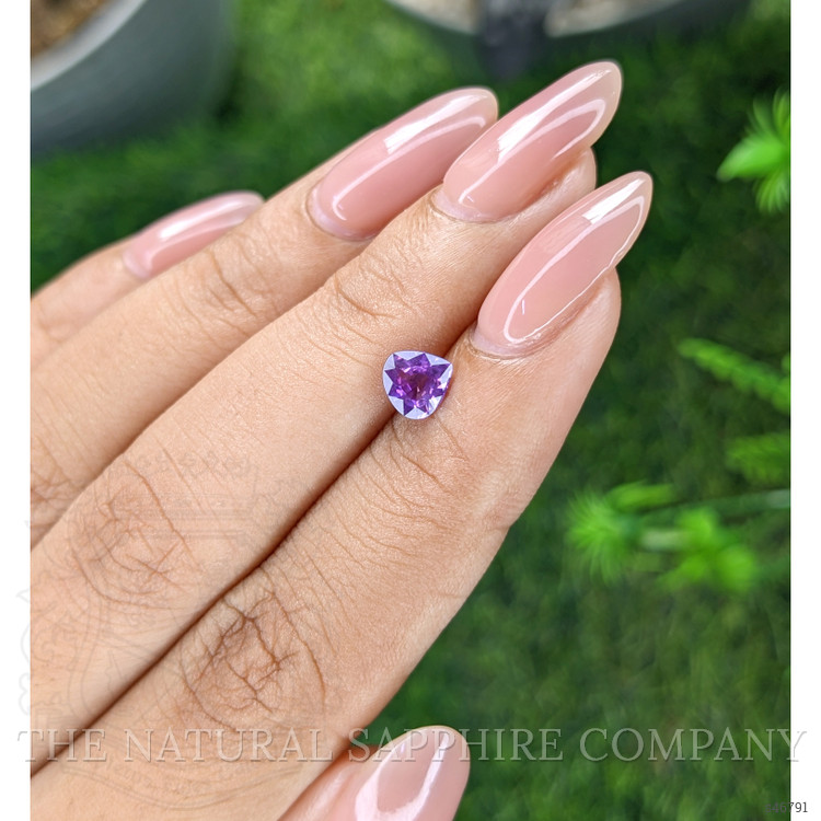 0.82 Ct. Pinkish Purple Sapphire from Ceylon (Sri Lanka)