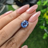 2.62 Ct. Blue Sapphire from Madagascar Life Style