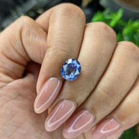 2.62 Ct. Blue Sapphire from Madagascar Life Style