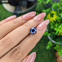 2.05 Ct. Blue Sapphire from Madagascar Life Style