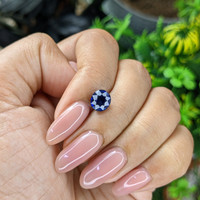 2.05 Ct. Blue Sapphire from Madagascar Life Style