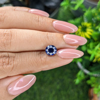 2.05 Ct. Blue Sapphire from Madagascar Life Style