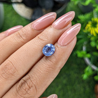 2.04 Ct. Blue Sapphire from Madagascar Life Style