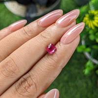 1.03 Ct. Reddish Pink Sapphire from Madagascar Life Style