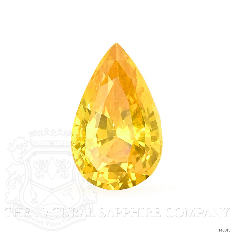 2.13 Ct. Orangish Yellow Sapphire from Ceylon (Sri Lanka)
