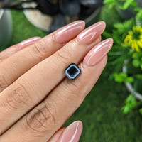 2.04 Ct. Bluish Green Sapphire from Kenya Life Style
