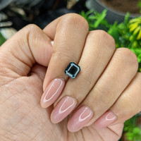 2.04 Ct. Bluish Green Sapphire from Kenya Life Style