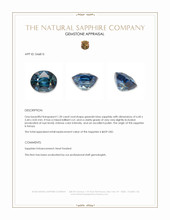 1.20 Ct. Greenish Blue Sapphire from Kenya Appraisal