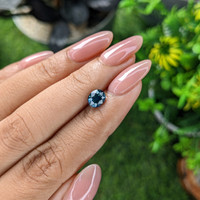 1.20 Ct. Greenish Blue Sapphire from Kenya Life Style