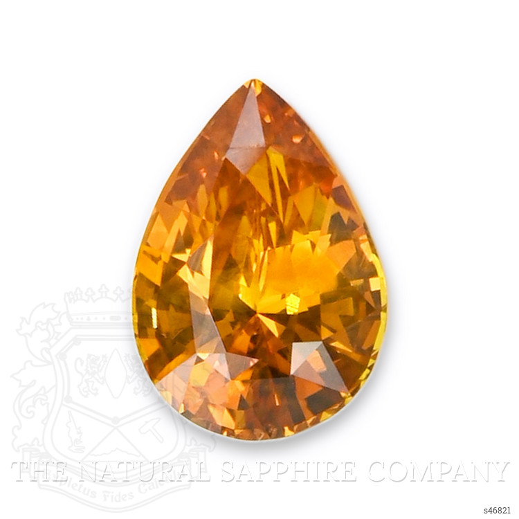 2.52 Ct. Yellowish Orange Sapphire from Ceylon (Sri Lanka)