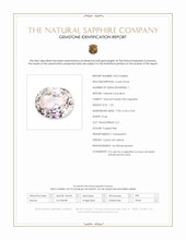 1.52 Ct. Purplish Pink Sapphire from Ceylon (Sri Lanka) Scan Report