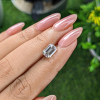 2.08 Ct. White Sapphire from Ceylon (Sri Lanka) Life Style