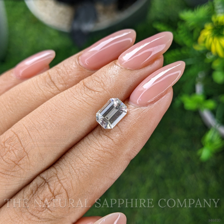 2.08 Ct. White Sapphire from Ceylon (Sri Lanka)