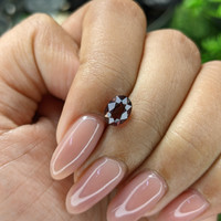 1.65 Ct. Pinkish Brown Sapphire from Madagascar Life Style