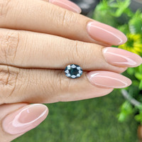 1.18 Ct. Bluish Green Sapphire from Tanzania Life Style
