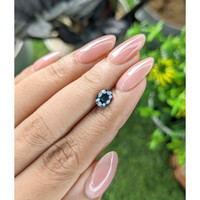 1.18 Ct. Bluish Green Sapphire from Tanzania Life Style