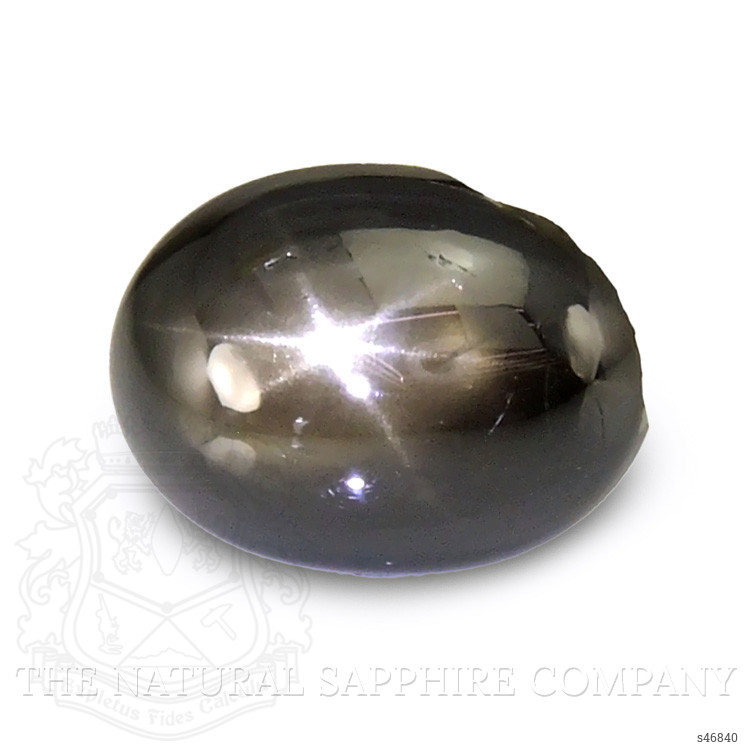 2.43 Ct. Black Star Sapphire from Ceylon (Sri Lanka)
