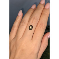 2.43 Ct. Black Star Sapphire from Ceylon (Sri Lanka) Life Style