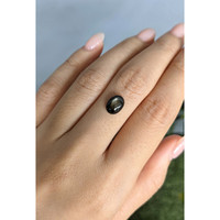 2.43 Ct. Black Star Sapphire from Ceylon (Sri Lanka) Life Style