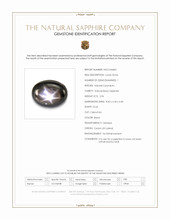 2.96 Ct. Black Star Sapphire from Ceylon (Sri Lanka) Scan Report