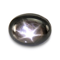 2.96 Ct. Black Star Sapphire from Ceylon (Sri Lanka) Video