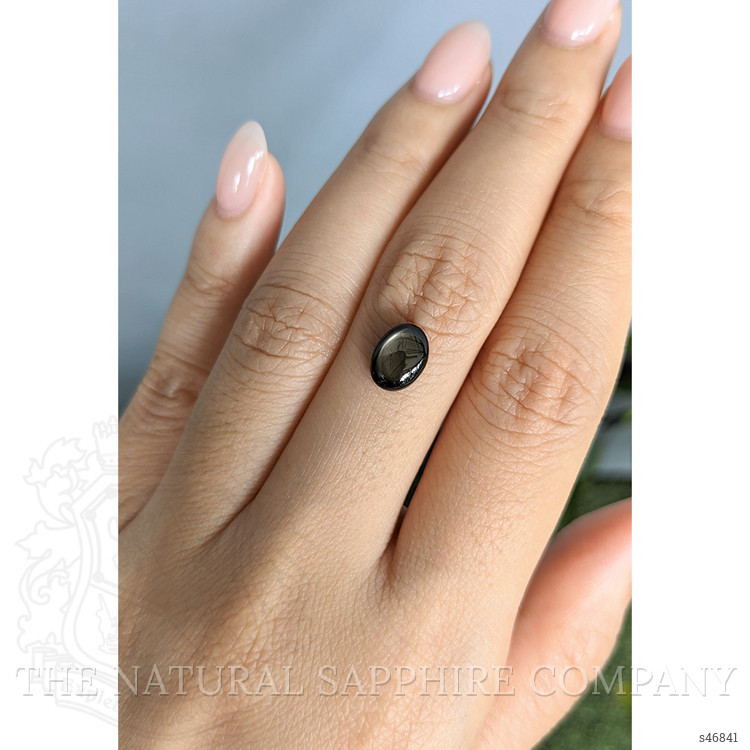 2.96 Ct. Black Star Sapphire from Ceylon (Sri Lanka)